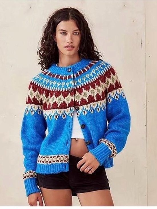 BDG Sweaters - BDG Beverly Fairisle Knit Cardigan